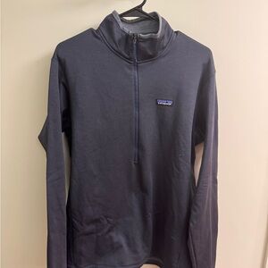 Patagonia R1 blue quarter zip